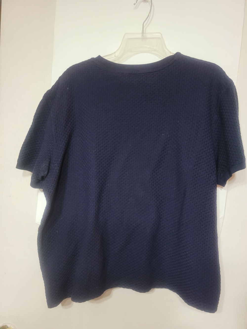 Ted Baker Navy Textured Cropped Top